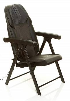 Sharper Image Foldable Massage Chair, Shiatsu Back Massager
