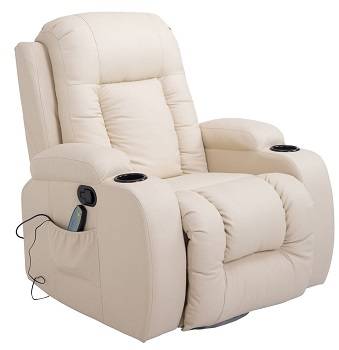 HomCom Heated Vibrating Massage Rocker Recliner Chair