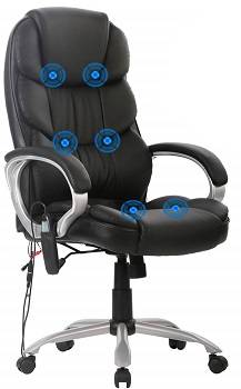 BestMassage High Back Office Chair Ergonomic Massage Chair